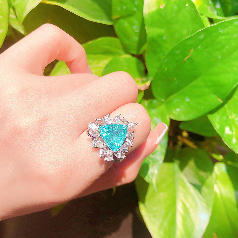 Women's Live Broadcast With Cotton Imitation Natural Style Temperament Open Ring