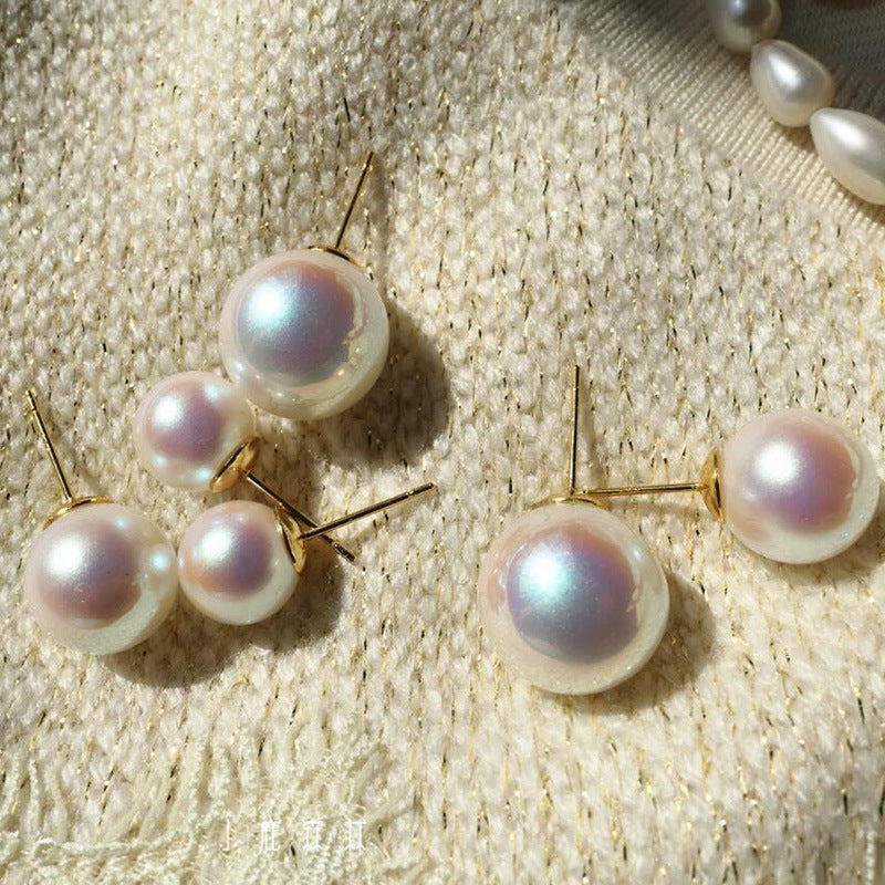 Colorful Pink Pearl Female Retro Style Rings