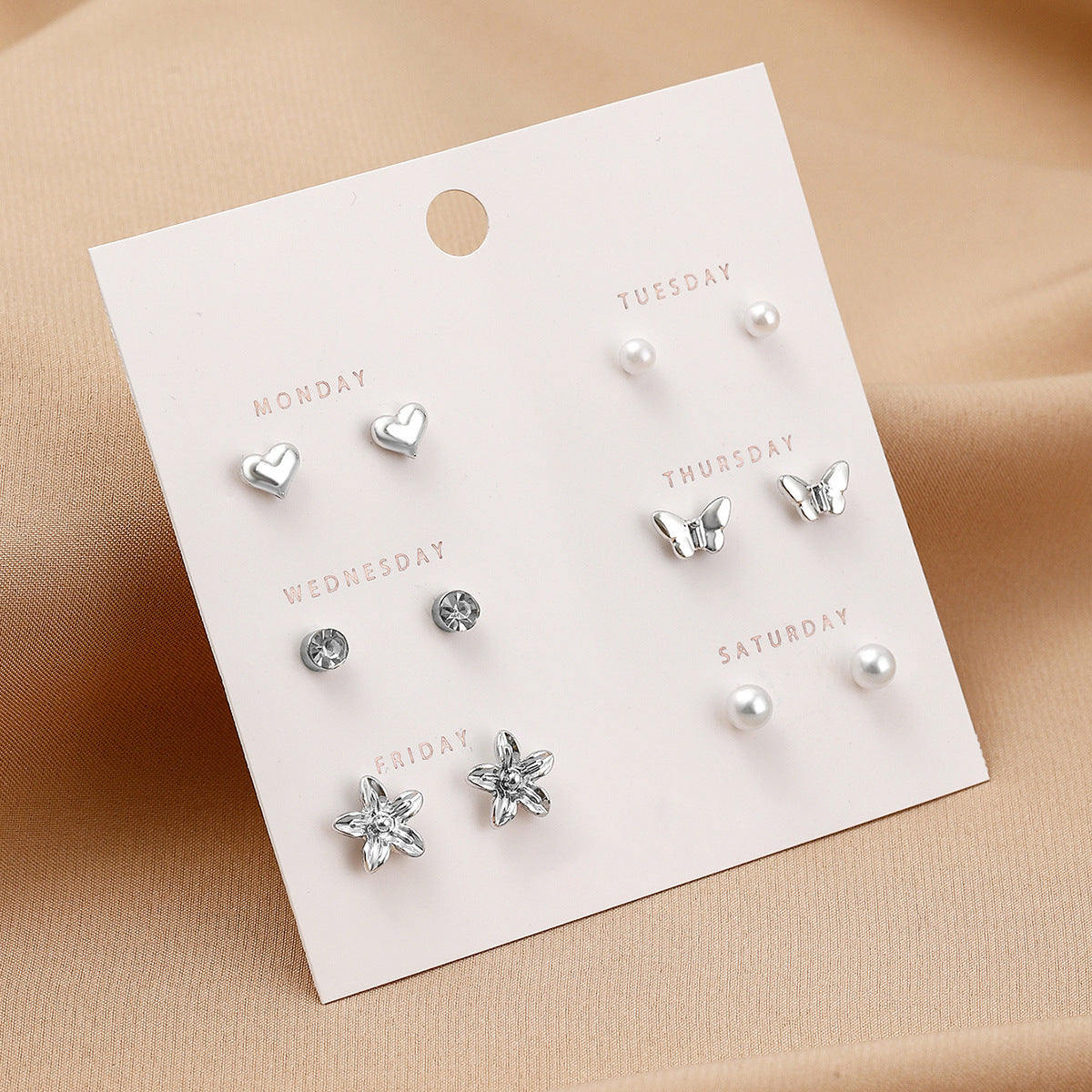 Women's One Week Combination Light Luxury High-grade Earrings