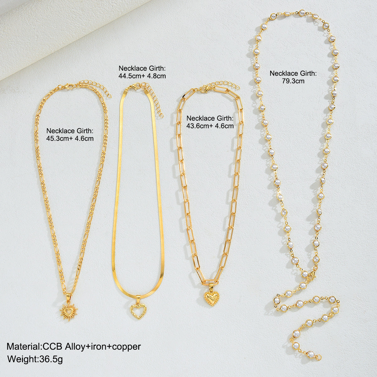 Women's Fashion Love Chain Light Luxury High Necklace