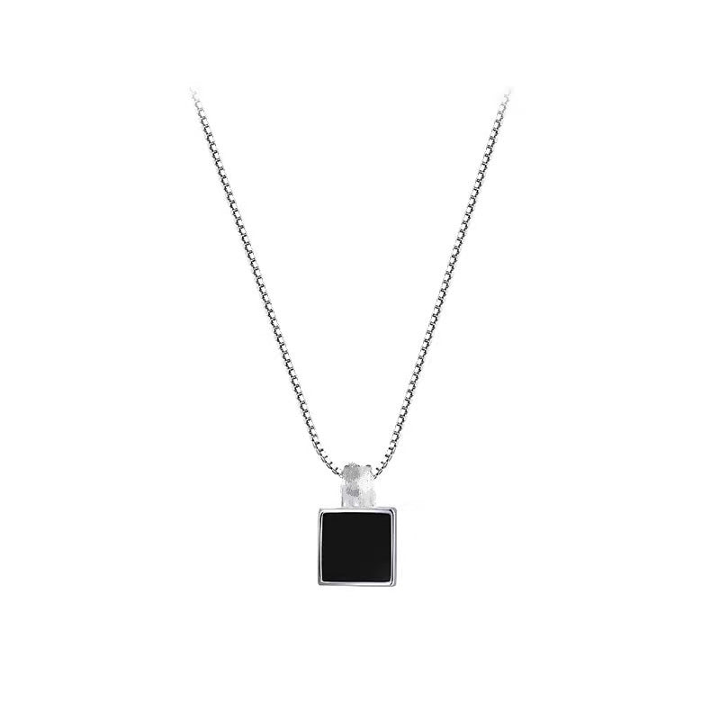 Women's Black Square For Light Luxury Temperament Niche Design Necklace