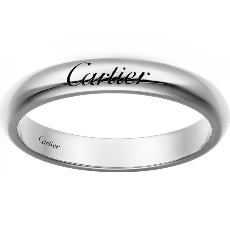 Home High Version Sier Signature Square Round Engagement Wedding Couple Ring