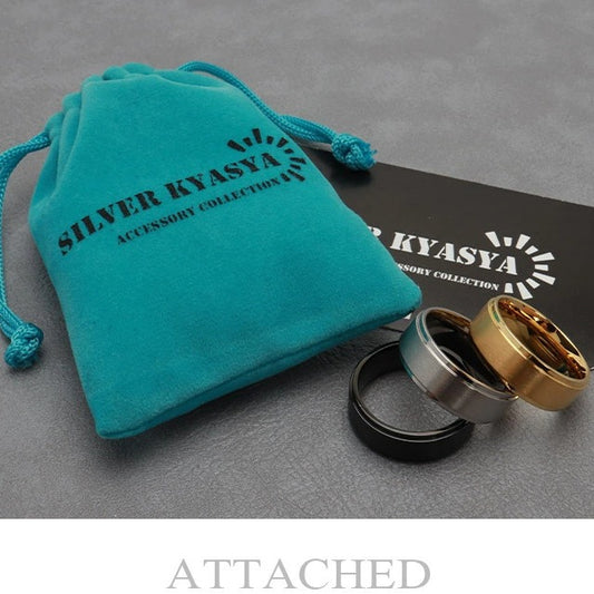 Men's Versatile Brushed Matte Wedding Wide Rings