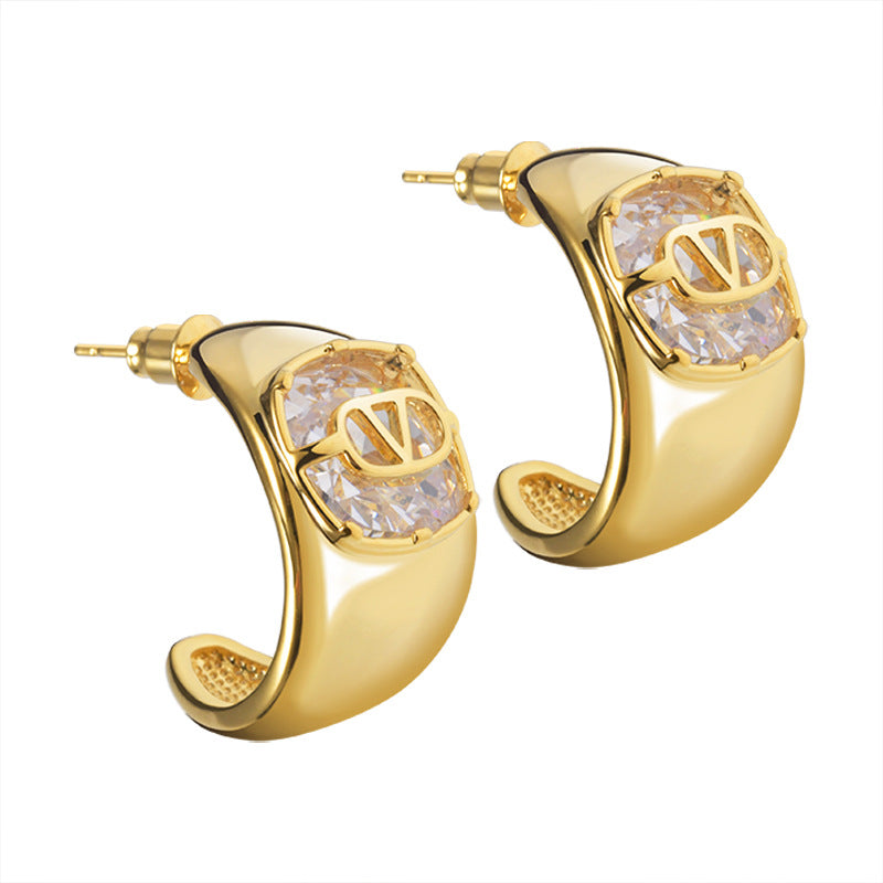 Elegant Light Luxury High-grade Sense Eardrops Earrings