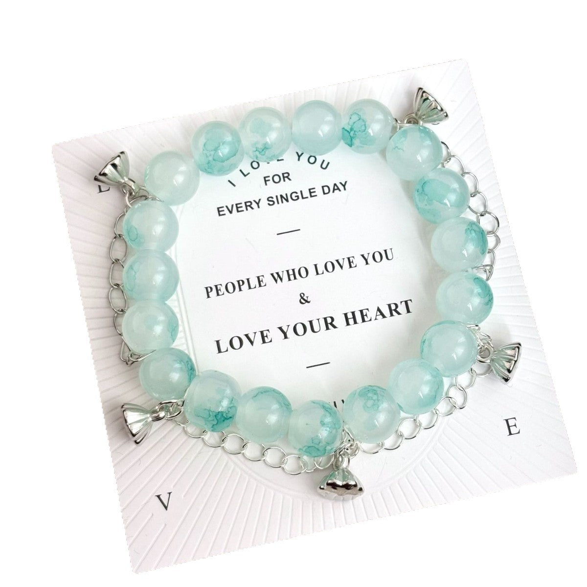 Bamboo Joint Summer Beaded Butterfly Half Bracelet