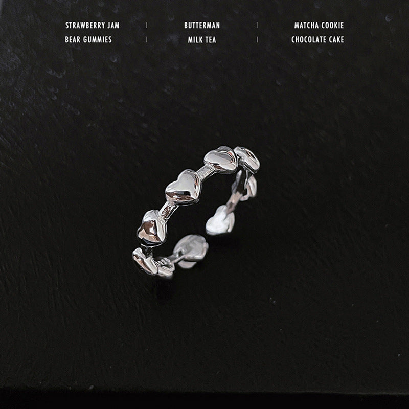 Female Light Luxury Minority Design Sense Simple Compact Opening Adjustable Ring