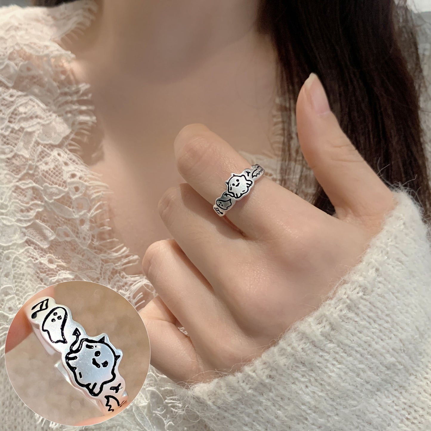 Women's Geometric Fashion Twisted Open-end Personality Hip Rings