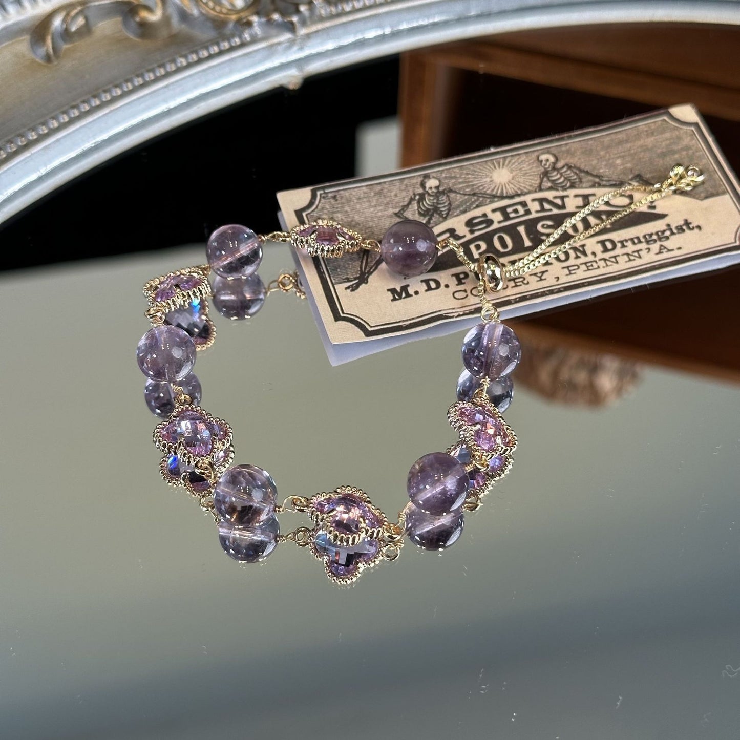 Women's Crystal Clover Diamond High Sense Special Interest Light Luxury Bracelet