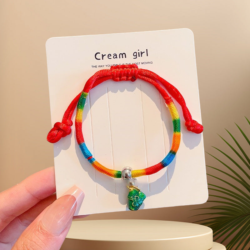 Boat Festival Carrying Strap Colorful Rope Wind Hand-woven Bracelet