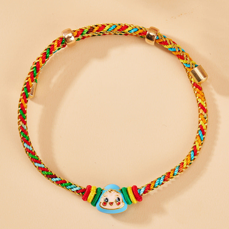 Children's Rope Woven Ethnic Style Dragon Boat Festival Carrying Strap Kindergarten Bracelet