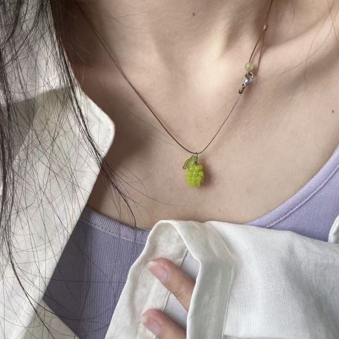 Bohemian Vintage Grape Niche High Sense Necklace