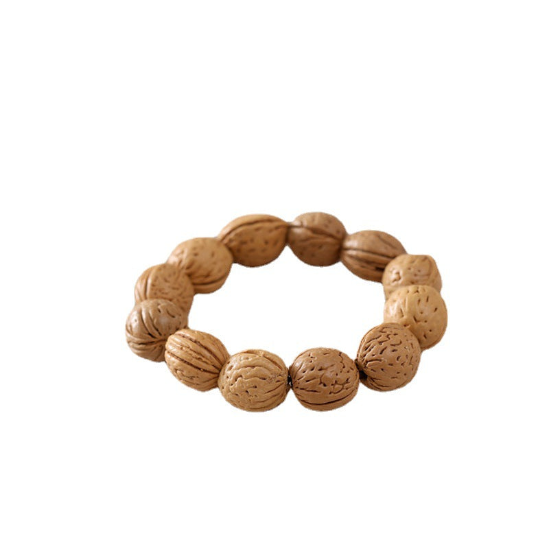 Wild Mountain Peach Hu Antique Rosary Old Materials Bracelet