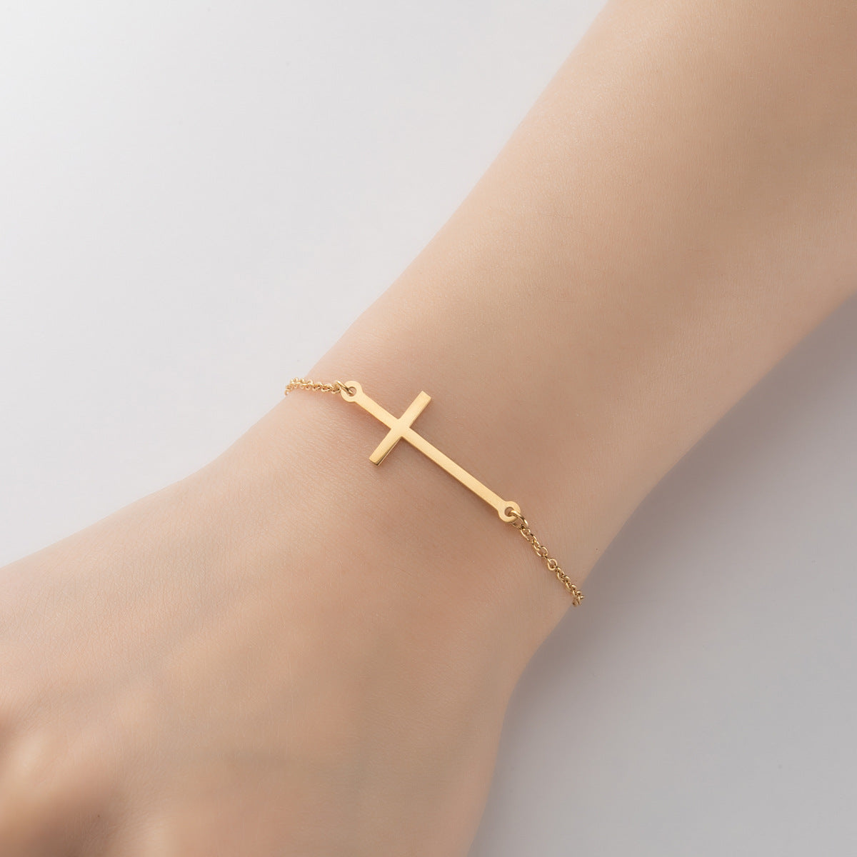 Simple Personality Cross Fashion Retro Compass Bracelets