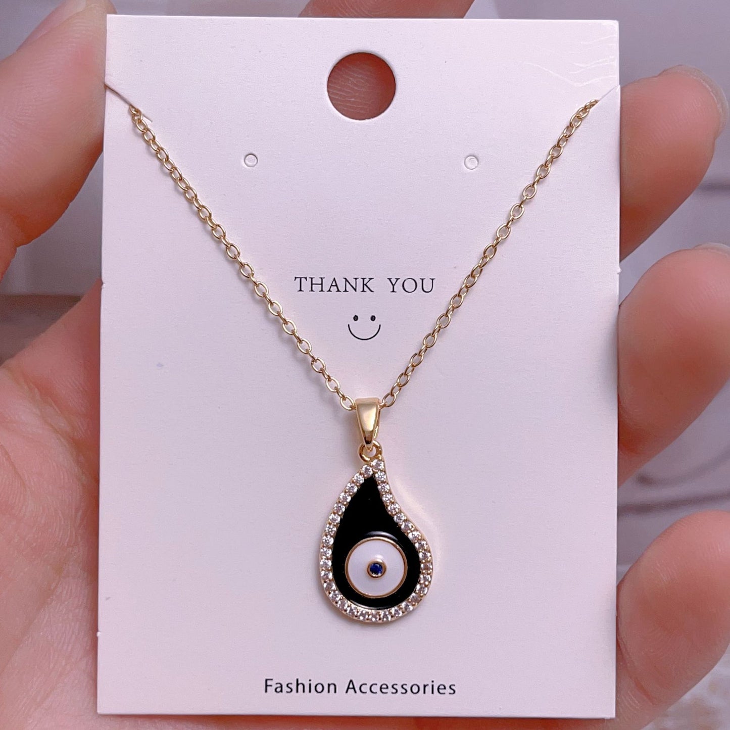 Eye Female Fashion Personality Titanium Steel Clavicle Necklaces