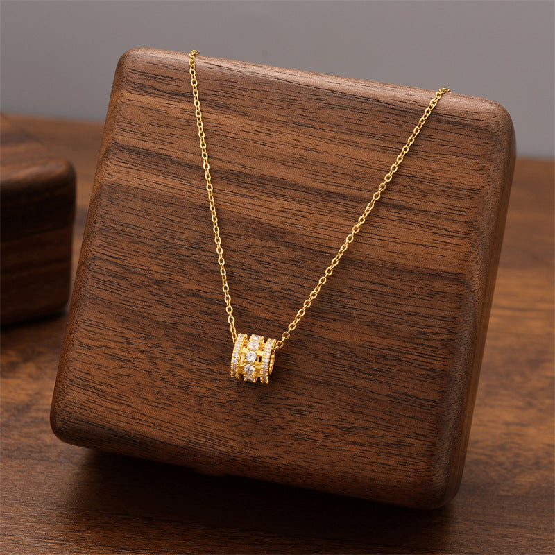 Titanium Steel Female Niche Simple Temperament Clavicle Pendants