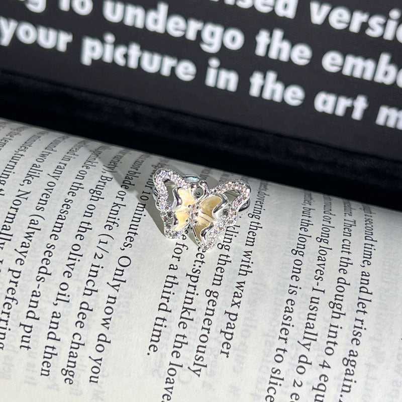 Mori Sweet Dopamine Color Texture Open Female Cold Wind Exquisite Rings