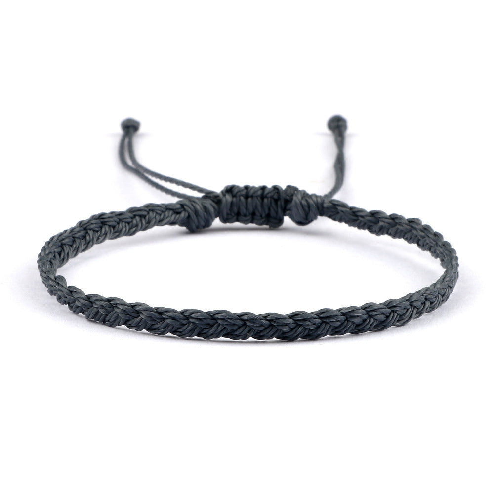 Creative Twist Weave Taiwanese Wax Handmade Hand Unisex Twin Bracelet