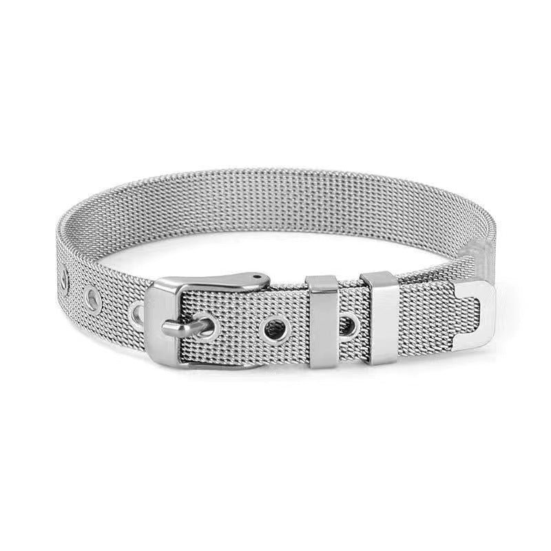 Fashion Simple Gold-plated Stainless Steel Milan Style Bracelets
