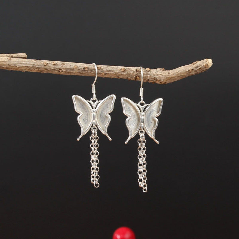 Ethnic Minority Style Handmade Miao Sier Earrings