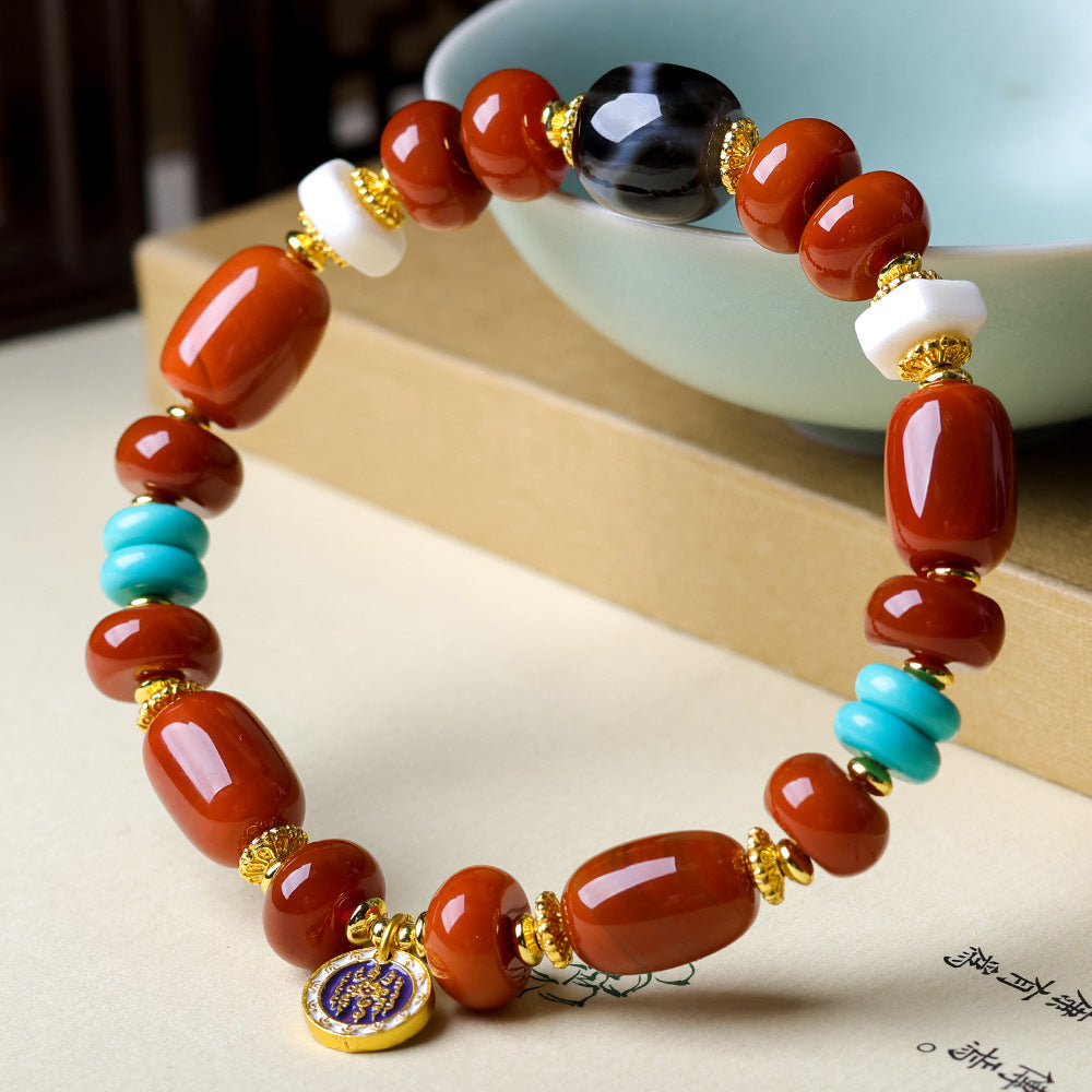 Sen Southern Red Agate Bodhi Tibet Bracelets