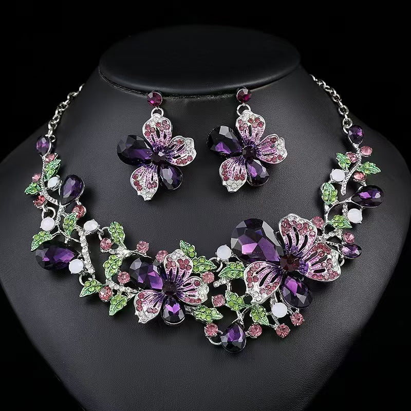Unique Classic Stylish Cool Diamond Alloy Jewelry Set