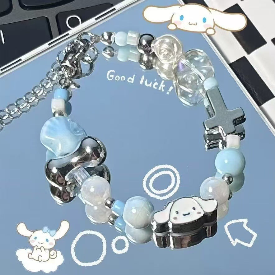 Dog Jewelry Hello Kitty Girlfriends Beaded Niche Bracelets