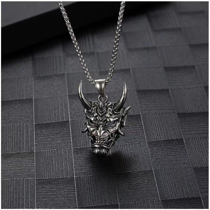 Men's Prajna Fashion Mask Hip Hop Domineering Cool Pendants