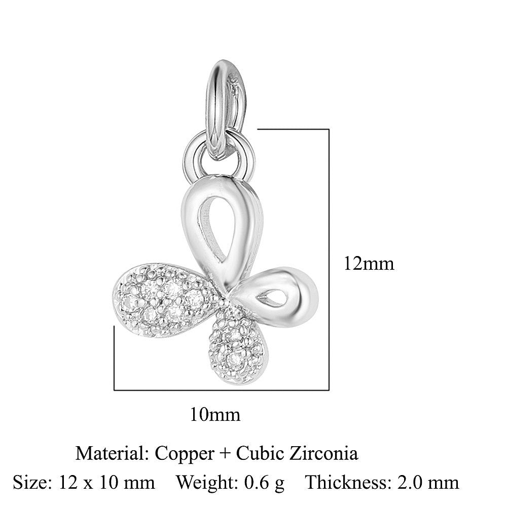 Love Copper Zircon Round Ball Beetle Ornament Pendants