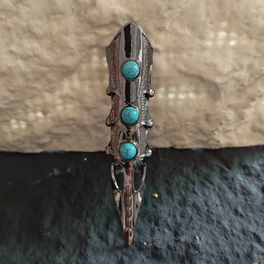 High Profile Retro Punk Gothic Metal Armor Bendable Bracelets