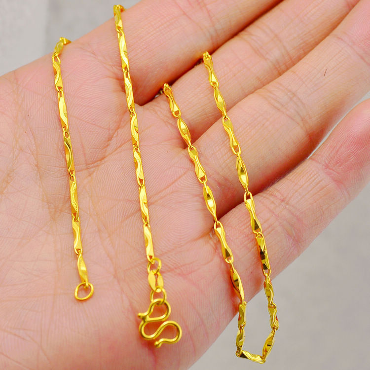 Women's Vietnam Alluvial Gold Ornament No Color Fading High-grade Niche Necklaces