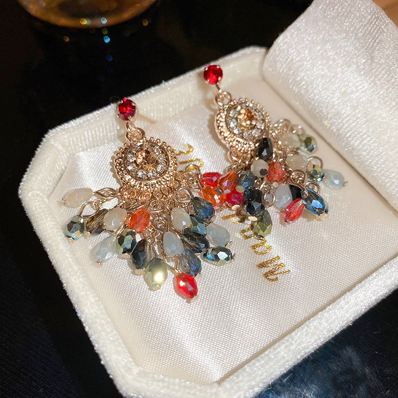 Zircon Butterfly Water Drop Ear Female Rings