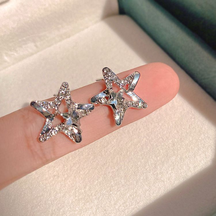 Star Ear Female Small Simple Temperament Wild Rings