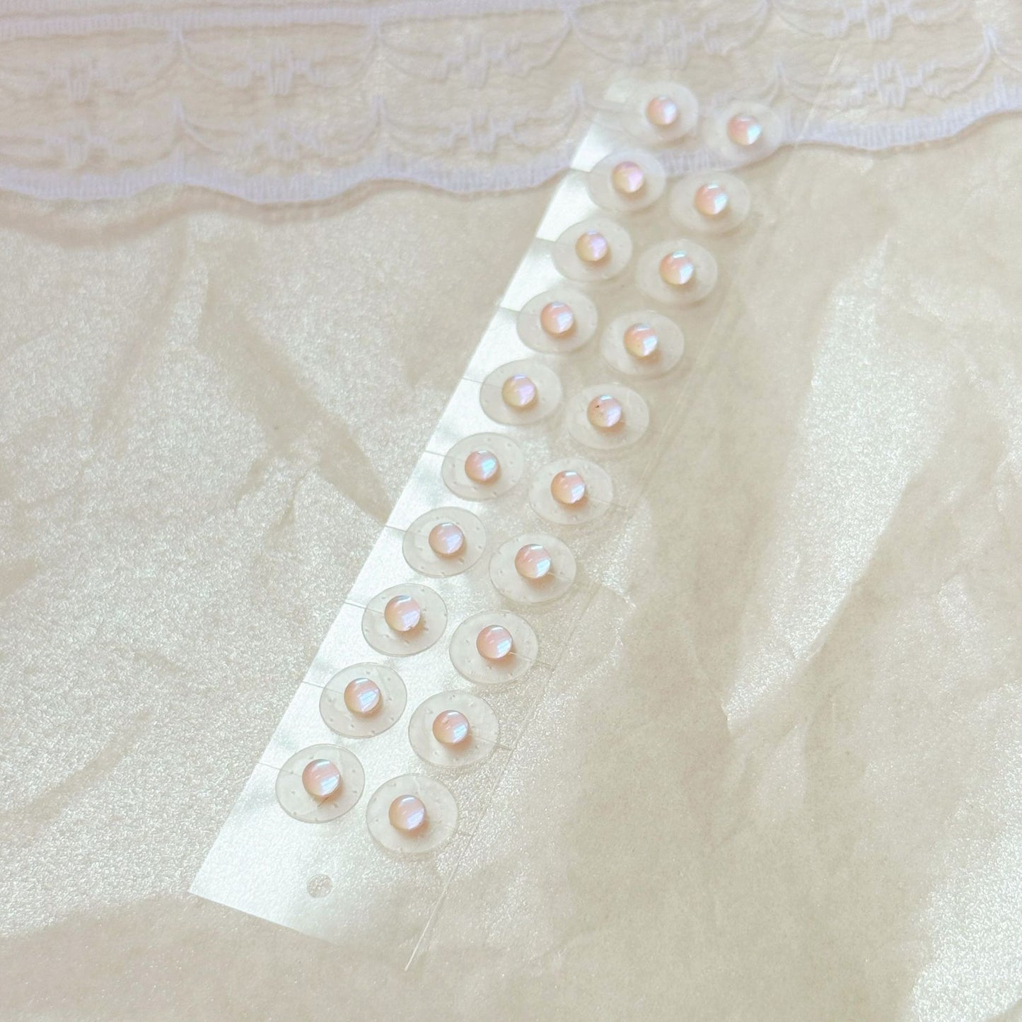Fashion Auricular Point Sticker Crystal Ear Patch Bead Massage Stress Earrings