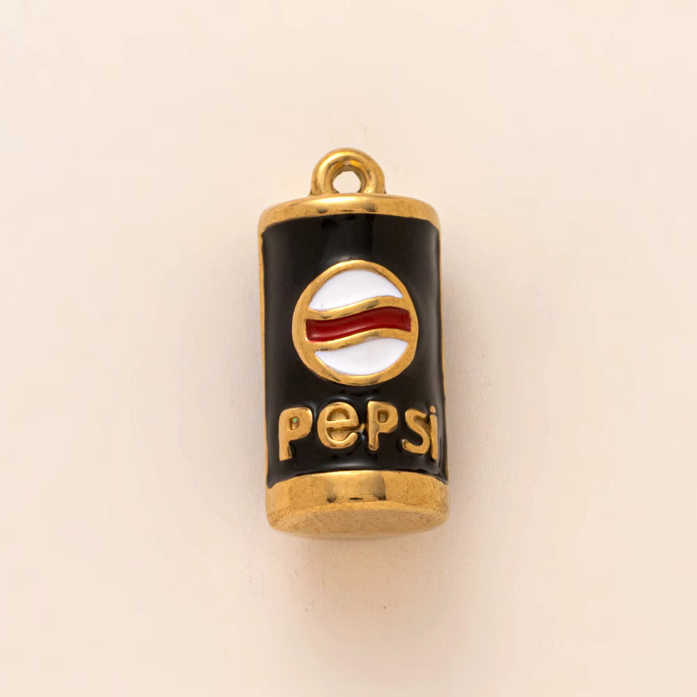 Mushroom Parts Vacuum Plating Gold Color Pendants