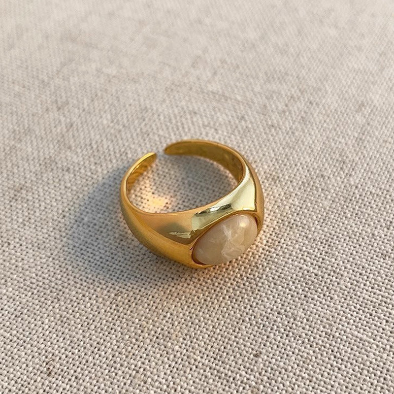 Open Retro Temperamental Minority Design Index Rings