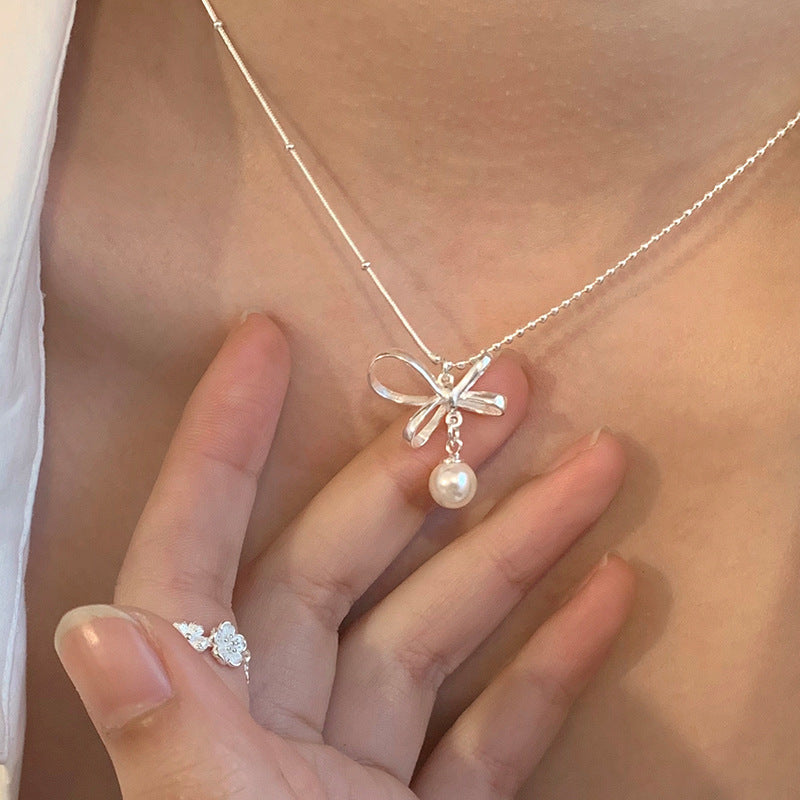 Starfish Imitation Pearl Female Niche Unique Design Sense Refined Necklace