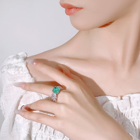 Women's Square High-grade Personality Fashion Commuter Ring