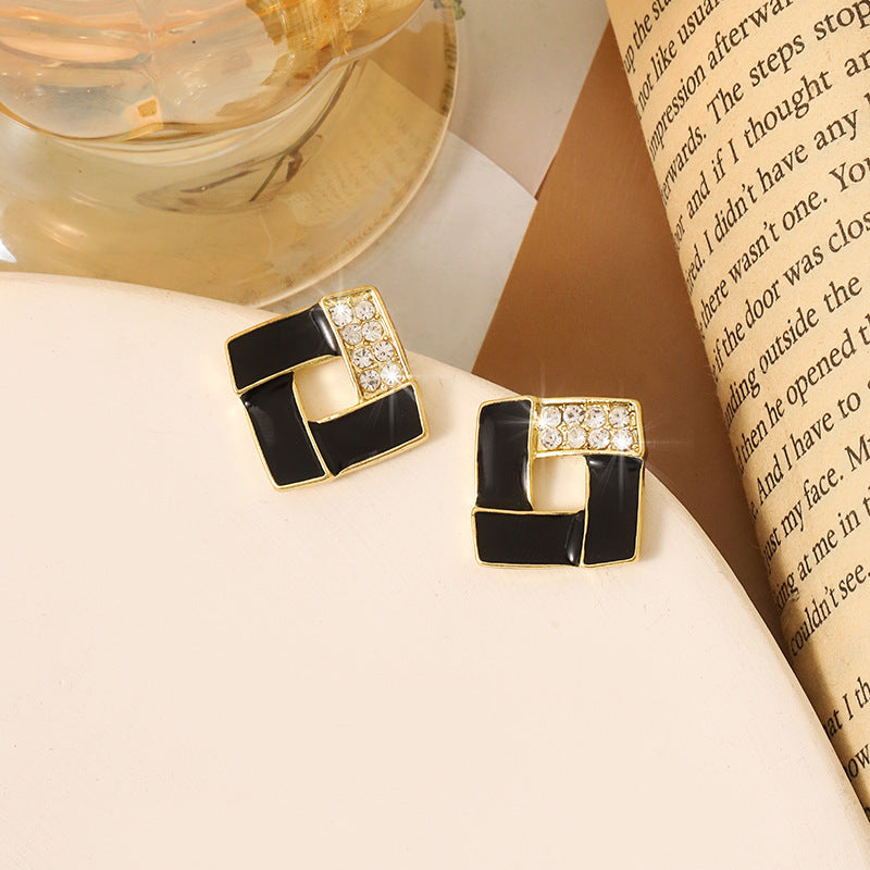 Korean Style Simple Vintage Pearl High-grade Ear Tassel Female Niche Earrings