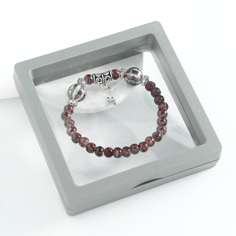 Ethnic Style Ceramic Beaded Artistic Ancient Bracelet