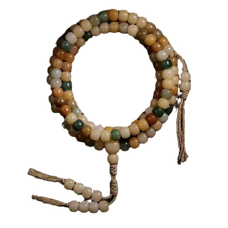 Women's & Men's Bodhi Genuine Natural Skin White Jade Bracelet