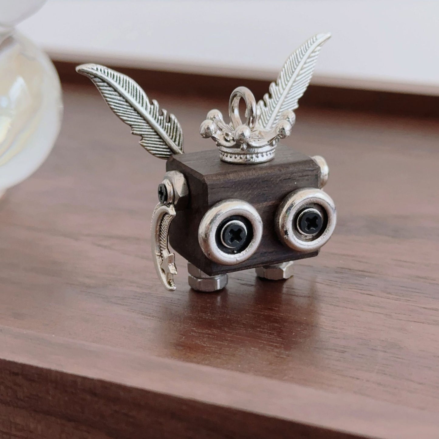 Personality Handmade Wooden Robot Hangings Accessories Pendants