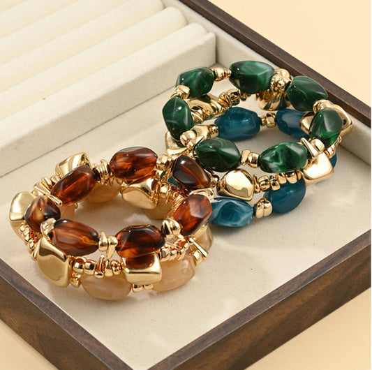 Women's Elegant Irregular Suit Bohemian Exaggerated Stretch Bracelet