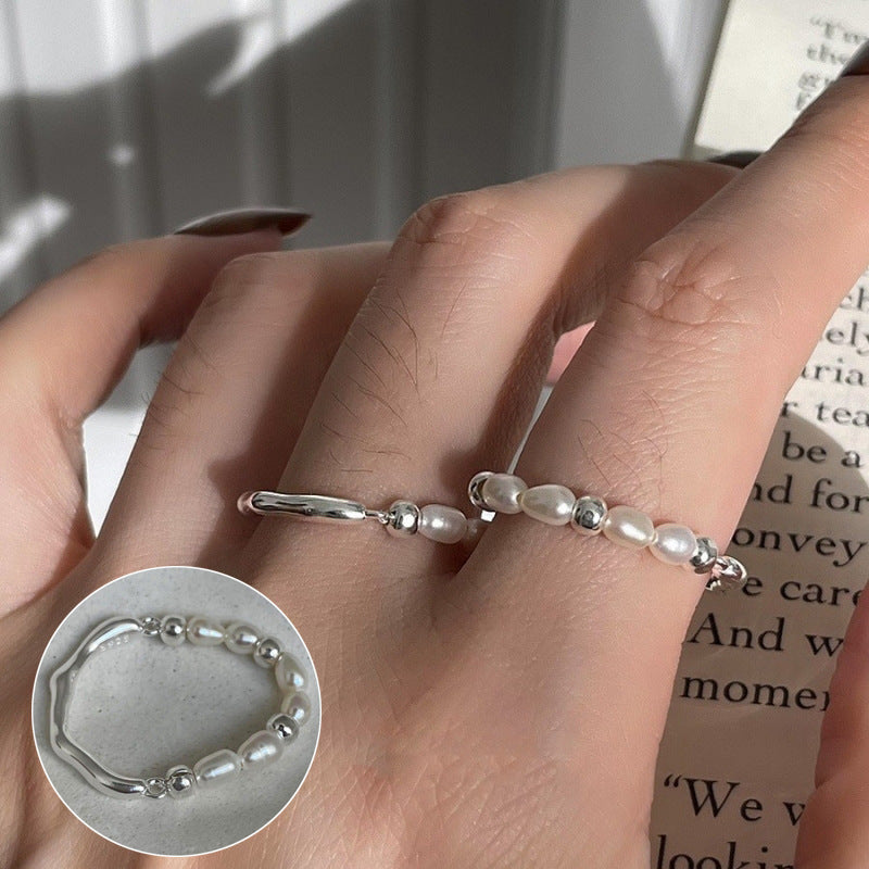 Women's Pull-out Adjustable Retro Fashion Flower Tassel Chain Ring