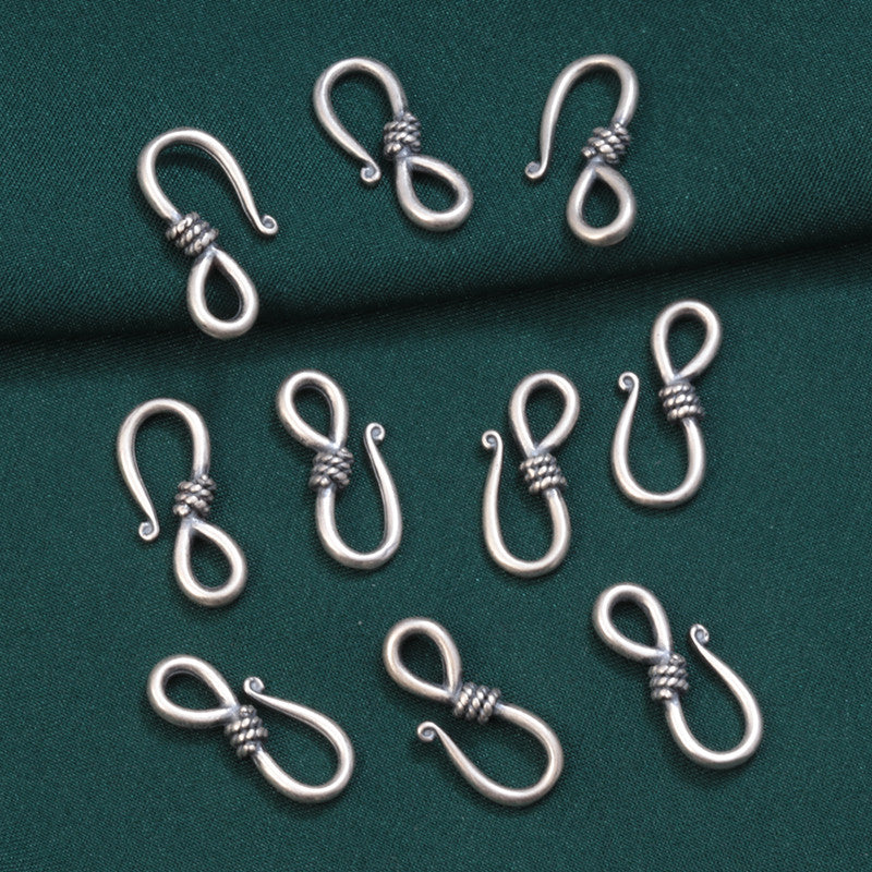 Durable Buckle Button Retro Antique Finish Pendants