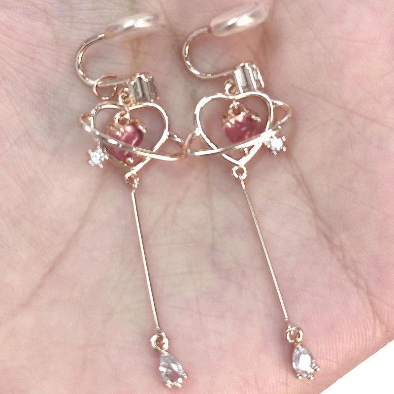 Women's Face For Design Tassel Long Graceful Earrings