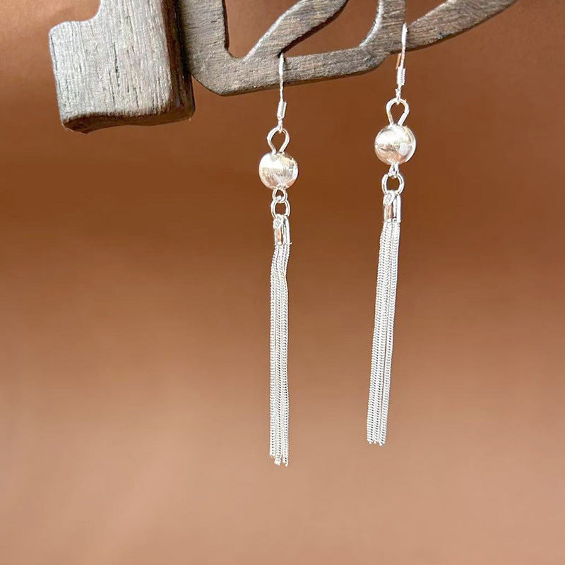 Sier Ethnic Style Peacock Retro Ear Hook Vintage Scenic Spot Earrings