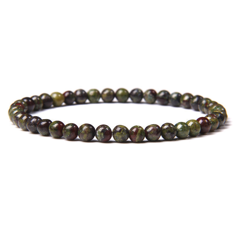 Crystal Agate Round Beads Aquamarine Tourmaline Yellow Tower Energy Beaded Bracelets