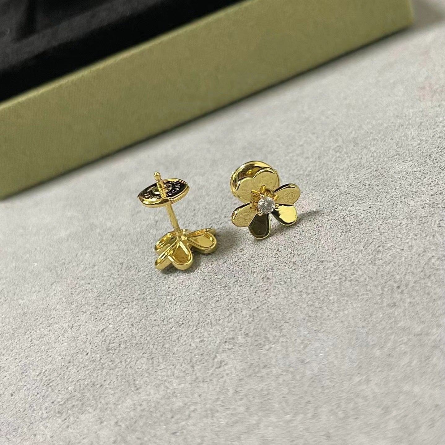 Gold Platinum Mini Small Sized Clover Necklaces