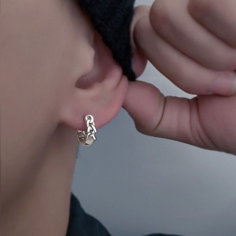 Men's Ear Cool Niche Boys Simple Elegant Hip Hop Earrings