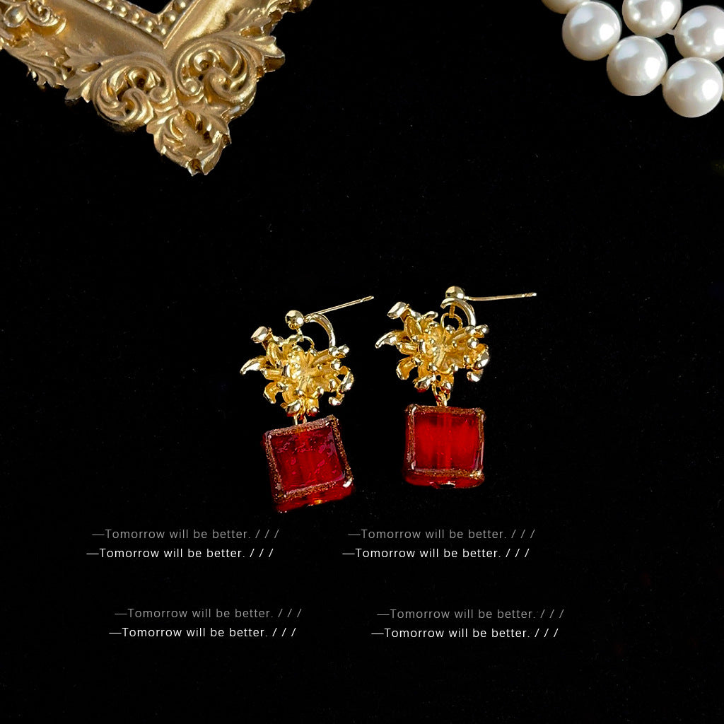 Retro High-grade Special Interest Light Luxury Earrings